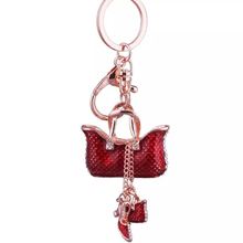 New Creative Crystal High Heels Bag Key chain Alloy Bag Car Key Ring Charm Bags Pendant Accessories Key chains Keychain 2024 - buy cheap