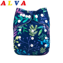 New Arrival! Alvababy Cloth Diaper for Babies Reusable Baby Cloth Nappy with Microfiber Insert 2024 - buy cheap