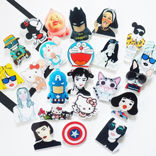 1Pcs Cartoon Cool Sex Girls Brooch Acrylic Badges Icons On The Backpack Pin Badge Decoration Badges Clothing For Woman/Man 2024 - buy cheap