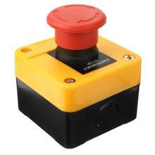 1pc Durable E-Stop Push Button Switch AC 240V 3A Plastic Latching NC Emergency Stop Mushroom Push Button Switch Twist Release 2024 - buy cheap