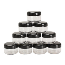 New Black 10Pcs Cosmetic Empty Jar Pot Eye Shadow Makeup Face Cream Container Refillable Bottles Liquid Container -27 2024 - buy cheap