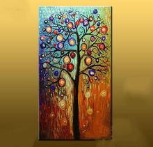 Hand painted Abstract oil painting large canvas art modern abstract tree paintings living room wall pictures home decor 2024 - buy cheap