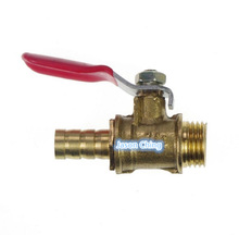 2pcs/Lot 12mm Hose barbed x 1/4" BSPP Connection Male Air Brass Pipe Ball Valve 12mm Hose 2024 - buy cheap