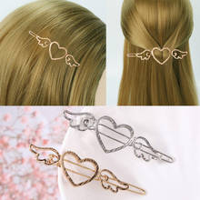 2018 new fashion jewelry hollow love wings retro simple hair accessories women's jewelry wholesale 2024 - buy cheap