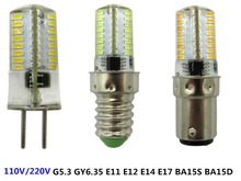 dimmable led bulb G5.3 E11 E12 E14 E17 BA15D 220V BA15S 110V crystal light bulb G4 110V G9 led b15 g5.3 110v E11 110V BA15S LED 2024 - buy cheap
