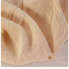 Vestido de algodão macio, material de linho, damasco, crincle, lenços de tecido, vestido, camada dupla, linho, crepe de algodão, tecido por metro 2024 - compre barato
