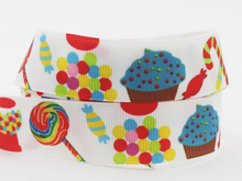 [IuBuFiGo] 1" 25mm Cake Grosgrain ribbon Printed ice cream ribbon DIY accessory ribbon 50 yards/roll 2024 - buy cheap