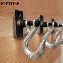 Промышленный чугунный крючок MTTUZK, креативный настенный крючок для одежды в винтажном стиле, настенные кухонные крючки MT010 2024 - купить недорого