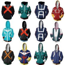 My Hero Academia Hoodie Izuku Midoriya Shouto Todoroki Boku No Hero Academia Cosplay Costume Sweatshirt All Might Zipper Jacket 2024 - buy cheap
