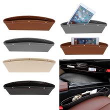 1Pcs Car Organizer PU Leather Catch Catcher Box Caddy Car Seat Slit Gap Pocket Storage Glove Box Slot Box Leather Storage 4Color 2024 - buy cheap