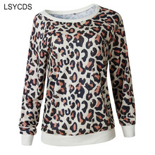 2019 New Sexy Sweatshirt Women Long Sleeve Leopard Print Warm Sweatshirt Hoodie Jumper Ladies Winter Top Hoodies 2024 - buy cheap