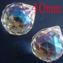 40pcs/lot 40mm ab color , crystal chandelier ball glass faceted prism ball Xmas ball free shipping 2024 - buy cheap