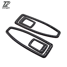 ZD 4pcs Car Window Lifter Switch Cover Carbon Fiber Interior Stickers for BMW F30 F34 3 4 Series 320i 328i Accessories 3-series 2024 - buy cheap