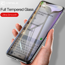 CAFELE полное покрытие закаленное стекло для iPhone 11 Pro Maz X XS Max XR 4D Защита экрана для iPhone 11 Promax Защита от царапин 2024 - купить недорого