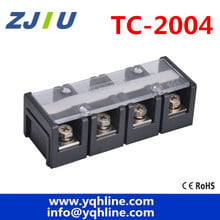 Large current 600V 200A Double Rows 4P 4 Positions Covered Barrier Screw Terminal Block Copper TC-2004 2024 - buy cheap