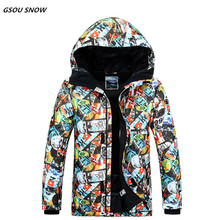 Gsou snow10K Ski jacket super warm windproof Waterproof thicken Thermal male ski Ski sport snowboard clothing coats 2024 - buy cheap