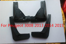 For Peugeot 3008 2013 2014 2015  Soft plastic Mud Flaps Splash Guard Fender Car-styling 2024 - buy cheap