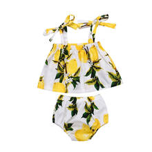 pudcoco Newborn Baby Girls Pear print  summer clothing bebe girl Floral Tops Shorts Briefs shorts Outfits Clothes Set girl 2024 - buy cheap