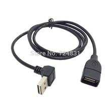 CY USB 2.0 Male to Female Extension Cable Reversible Design Up & Down Angled 90 Degree 100cm 2024 - buy cheap