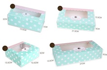 Caja de embalaje de papel Kraft para galletas y pasteles, con ventana de plástico de Pvc para dulces, galletas, Chocolate, cartón, caja de regalo 2024 - compra barato