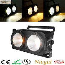 2 Eyes 200W LED Audience Light 2*100W Blinder Light Cold white/Warm White 2in1 COB Leds Optional Control Individually 2024 - buy cheap