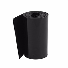 Uxcell Hot Sale 1PCS 50mm Flat Dia 2.1M Length PVC Heat Shrink Tubing Black for 18650 Battery Insulation casing Heat shrink 2024 - buy cheap