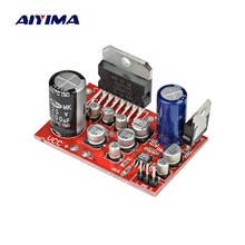 AIYIMA Усилители звука 12 В постоянного тока усилитель TDA7379 38 Вт + 38 Вт плата стерео усилителя AD828 предусилитель супер чем NE5532 Электрический модуль 2024 - купить недорого