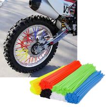 Envolturas para rueda de bicicleta, cubiertas embellecedoras para tubo de motocicleta, Dirt Pit Bike, coloridas, 9 colores, plástico PVC, 72 Uds. 2024 - compra barato
