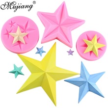 Five-Pointed Star Fondant Cake Silicone Mold DIY Chocolate Candy Cookie Cupcake Baking Molds Baby Birthday Cake Decorating Tools 2024 - buy cheap