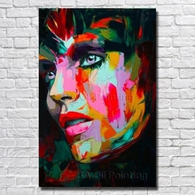 Handpainted Beautiful Women Portrait Oil Painting High Quality on Canvas Abstractive Art Room Decorations Picture no Framed 2024 - buy cheap