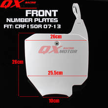 Front Number Plates For CRF 150R CRF150R Dirt Pit Bike Motocross Motorcycle Free Shipping 2024 - buy cheap