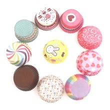 100pcs Heart Paper Cupcake Wrappers Baking Cup Muffin Case Box Small Cake Decoration Tools Kitchen Liner Cupcake Mold 2024 - buy cheap