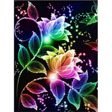 Full Square Diamond Painting Coloured flower bubbles Cross Stitch 5D DIY Diamond Mosaic Picture Of Rhinestone home Decor TT224 2024 - buy cheap