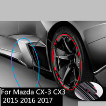 Автомобильная накладка на колеса из сплава, защитная арка для колес, клейкая лента для защиты от столкновений для Mazda CX-3 CX3 2015 2016 2017 2024 - купить недорого