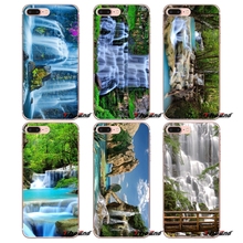 Waterfall Backgrounds Soft Transparent Shell Covers For Apple iPhone X 4 4S 5 5S SE 5C 6 6S 7 8 Plus 6sPlus 6Plus 7plus 8plus 2024 - buy cheap