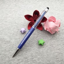 Screen touch pen imprinted with your logo/email/telephone/website by laser best festival gifts 40pcs a lot 10 colors logo pen 2024 - buy cheap