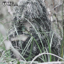 TTGTACTICAL Sniper Tactical Ghillie Hood Camouflage Ghillie Suit Hood for Hunting Airsoft Paintball 2024 - buy cheap