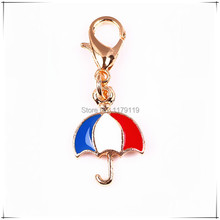 Wholesale 20pcs/lot  Christams Exclusive Colorful Umbrella Floating Lockets Dangle Charms 2024 - buy cheap