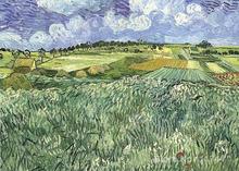 art Oil paintings Plain near Auvers Vincent Van Gogh reproduction Handmade High quality 2024 - buy cheap