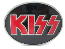 Oval Kiss Rock N' Roll Music Belt Buckle 2024 - buy cheap
