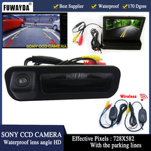 FUWAYDA-Espejo LCD inalámbrico 4.3 para coche, Monitor de una pulgada + cámara de Vista trasera de coche, CCD, asistencia de aparcamiento para Ford Focus Mondeo Kuga 2024 - compra barato