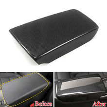 1x ABS Plastic For Honda 10th Accord 2018 Carbon Fiber Style Console Armrest Storage Box Trim Sticker Decorative Accessories 2024 - buy cheap