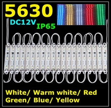 2000 piezas impermeable SMD5630/5730 módulo de luz LED de retroiluminación LED módulo de luz LED de luz 1,5 W 3 W led blanco verde Azul Rojo DC12V 2024 - compra barato