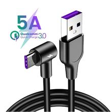 5A USB Type C Cable Supercharge for Huawei P20 Lite P30 Pro Quick Charge Fast Charger Type-c USB Cable for Samsung S10 S9 Xiaomi 2024 - buy cheap