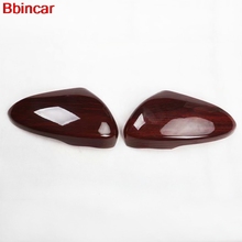 Bbincar Exterior Styling ABS Carbon Fiber Wood Special Color Side Door Rearview Mirror Cover Cap Trim For Ford Mondeo 2017 2024 - buy cheap