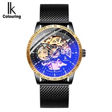 Mens' Watch Automatic Self Wind Mechanical Watches for Men Watches Luxury Wristwatches Stainless Steel Strap IK colouring 2024 - buy cheap