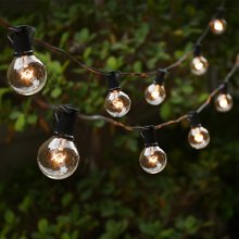 G40 String Lights with 25 G40 Clear Globe Bulbs Listed for Indoor/Outdoor Vintage Backyard wedding decoration String Lights 2024 - buy cheap