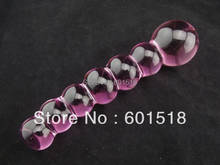Розовый кристалл секс стекло Анальная пробка бусинами секс-игрушки товары для женщин gfg-024 2022 - купить недорого