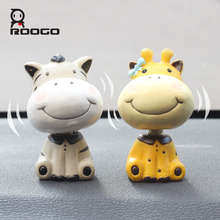 ROOGO home decoration accessories animal resin figurine blue red yellow white vintage home decor birthday party decorations kids 2024 - buy cheap