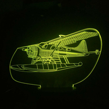 3D LED Helicopter Night Light Indoor USB Table Lamp Colorful Mood Lighting For Kids Birthday Party Decor Air Plane Lamp 2024 - buy cheap